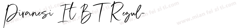 Piranesi It BT Regul字体转换